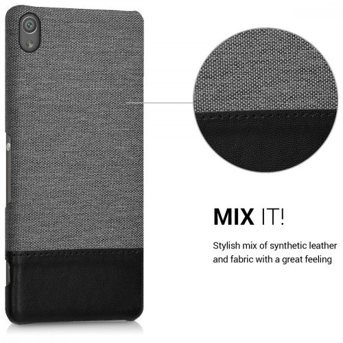 Калъф за Sony Xperia XA, Текстилен, Сив, 40421.22