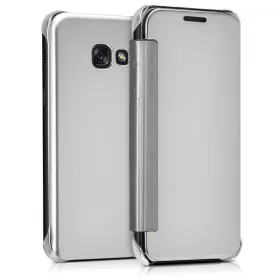   Калъф за Samsung Galaxy A3 (2017), Еко кожа, Сив, 40869.42