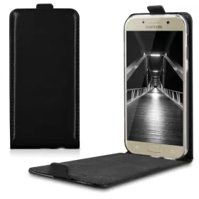   Капак за Samsung Galaxy A5 (2017), Еко кожа, Черен, 40878.01