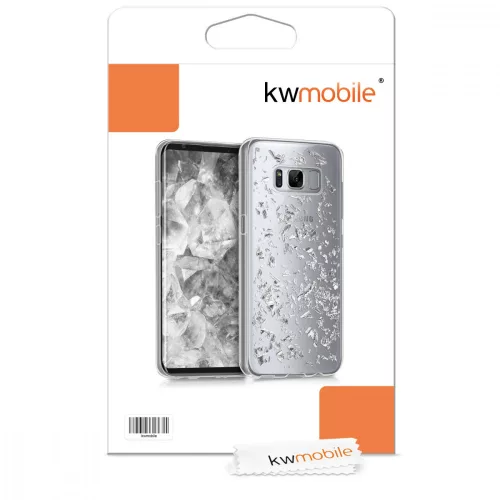 Кейс за Samsung Galaxy S8, силиконов, сребрист, 40980.35