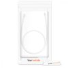 Каишка за слушалки Apple AirPods 3/AirPods 2/AirPods Pro, Kwmobile, Бяла, Силикон, 41313.02