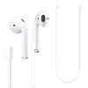 Каишка за слушалки Apple AirPods 3/AirPods 2/AirPods Pro, Kwmobile, Бяла, Силикон, 41313.02