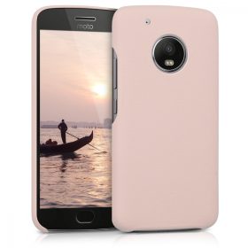   Капак за Motorola Moto G5 Plus, Екологична кожа, Розов, 41393.10