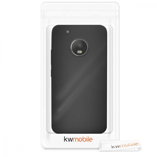 Капак за Motorola Moto G5 Plus, Силиконов, Черен, 41394.01