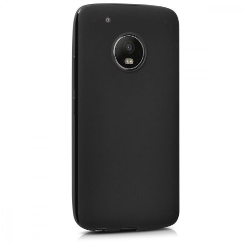 Капак за Motorola Moto G5 Plus, Силиконов, Черен, 41394.01