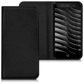   Капак за Wileyfox Swift 2X, Екологична кожа, Черен, 41609.01