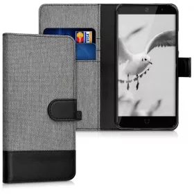   Капак за Wileyfox Swift 2, текстилен, сив, 41644.01