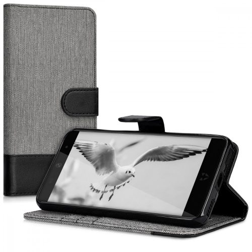 Капак за Wileyfox Swift 2, текстилен, сив, 41644.01