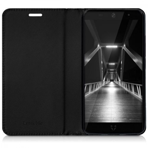 Капак за Wileyfox Swift 2, Еко кожа, Черен, 41643.01