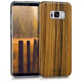   Кейс за Samsung Galaxy S8, дърво, кафяв, 42160.05