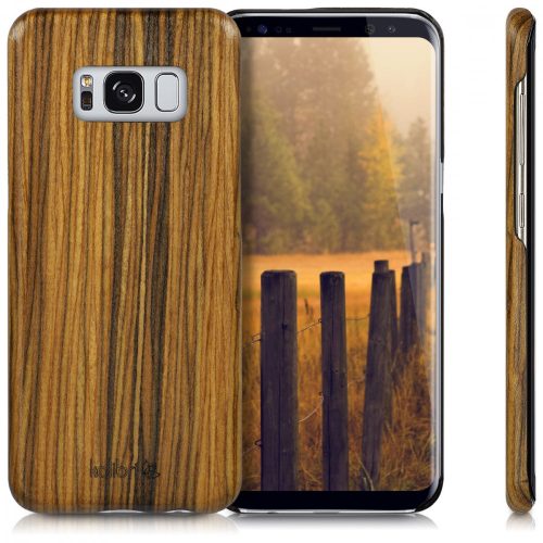 Кейс за Samsung Galaxy S8, дърво, кафяв, 42160.05