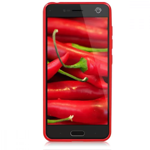 Кейс за ZTE Blade V8, Силиконов, Червен, 42305.09