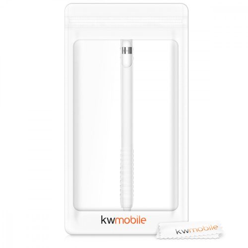 Защитен капак за Apple Pencil (1st Gen), Kwmobile, Бял, Силикон, 42271.02