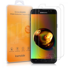   Комплект от 2 броя защитни фолиа за Samsung Galaxy J7 (2017), Kwmobile, Front, Transparent, 42291.1