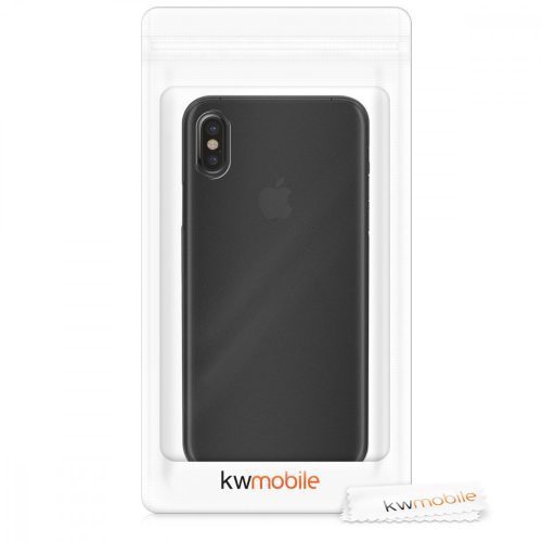 Калъф Kwmobile за Apple iPhone X/iPhone XS, пластмасов, черен, 42506.01