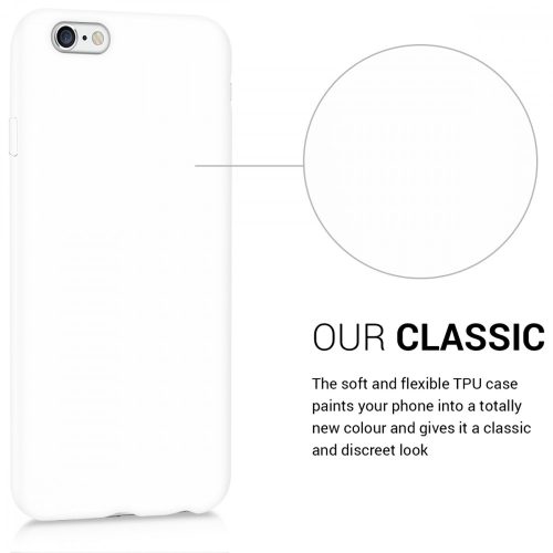 Калъф за Apple iPhone 6 / iPhone 6s, Силиконов, Бял, 35176.48