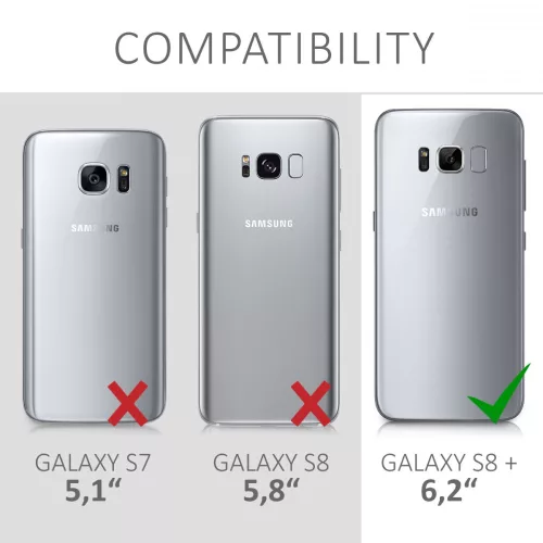 Кейс за Samsung Galaxy S8 Plus, Силиконов, Син, 41873.06