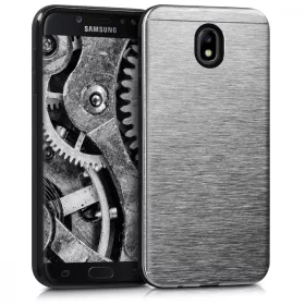   Калъф за Samsung Galaxy J7 (2017), Алуминиев, Сребрист, 43024.35