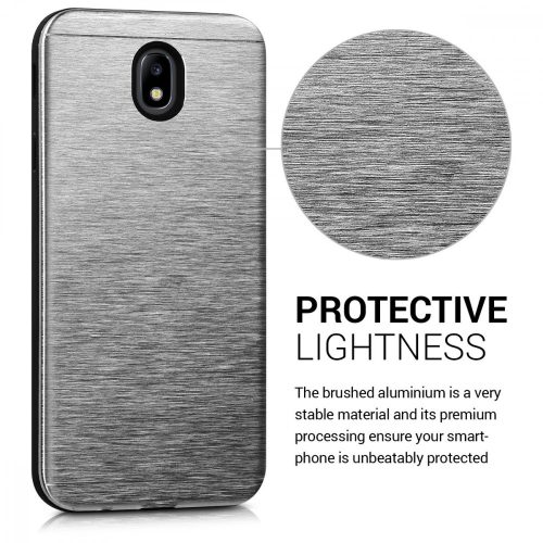 Калъф за Samsung Galaxy J7 (2017), Алуминиев, Сребрист, 43024.35