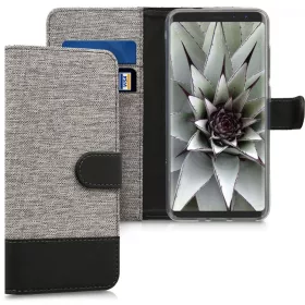   Калъф за Wiko View Prime, текстилен, сив, 43191.22