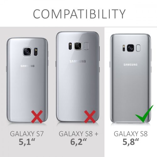 Калъф за Samsung Galaxy S8, Силиконов, Черен, 41805.68