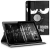 360° калъф за таблет Huawei MediaPad T3 10, Kwmobile, Черен/Бял, Екологична кожа, 43414.01