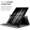 360° калъф за таблет Huawei MediaPad T3 10, Kwmobile, Черен/Бял, Екологична кожа, 43414.01