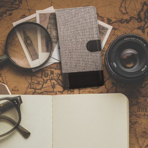 Калъф за Wiko Harry, текстилен, сив, 43509.22