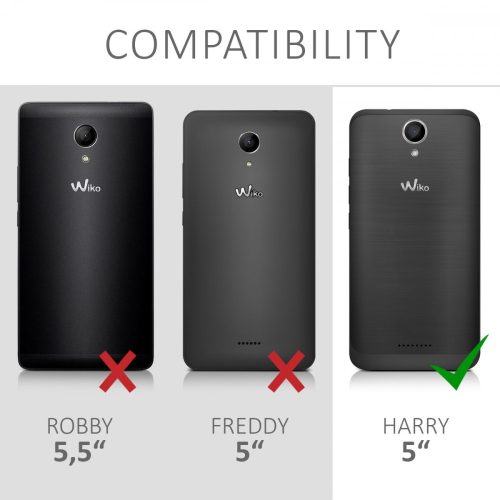 Калъф за Wiko Harry, текстилен, сив, 43509.22