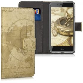   Капак за Huawei Honor 6C, Екологична кожа, Кафяв, 43528.01