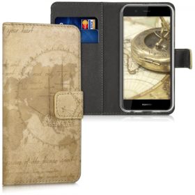   Капак за Huawei Nova 2, Екологична кожа, Кафяв, 43550.01