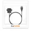 Докинг стойка за Honor Band 5 / Band 4 / Band 3 / Band 2, kwmobile, силикон, черен, 43725.01