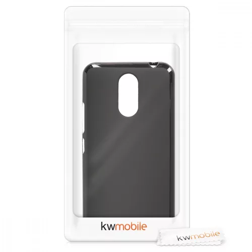 Кейс за ZTE Blade A602, Силиконов, Черен, 43852.47