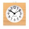 Snooze Ретро аналогов дървен будилник, 43905