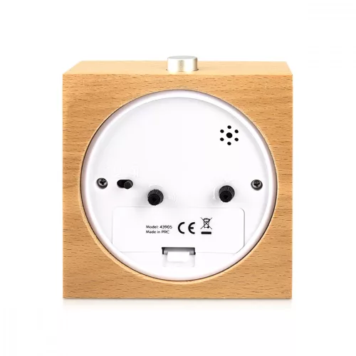 Snooze Ретро аналогов дървен будилник, 43905