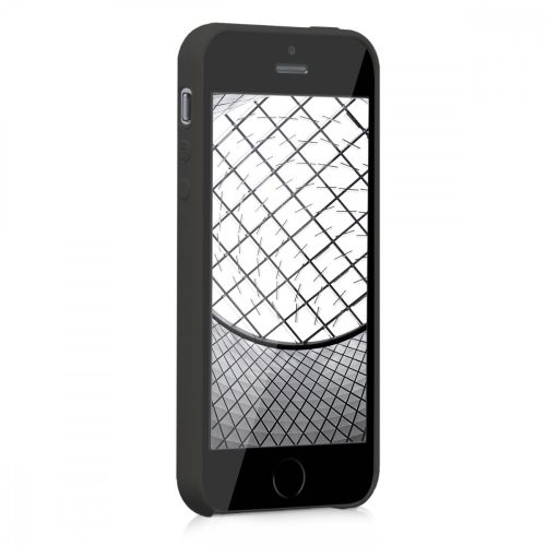 Калъф за Apple iPhone 5 / iPhone 5s / iPhone SE, силиконов, черен, 42766.47