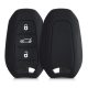 Калъф за автомобилен ключ за Peugeot / Citroen - 3 бутона - Keyless Go, силикон, черен, 44154.01