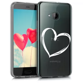   Капак за HTC U11 Life, Силиконов, Бял, 43644.02