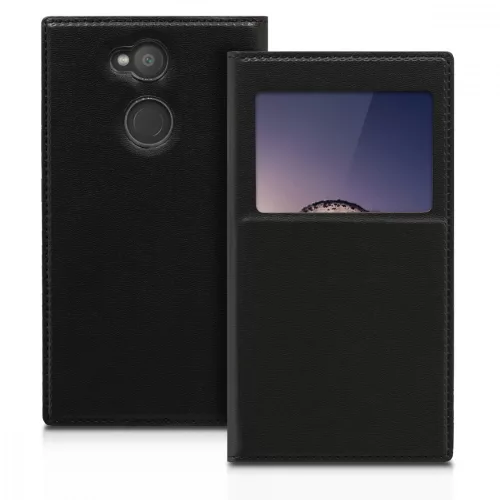 Калъф за Sony Xperia L2 Екологична кожа Черен 44287.01
