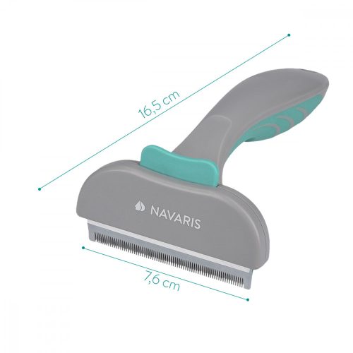 Четка Navaris за кучета и котки, Зелена, Силиконова, 44331