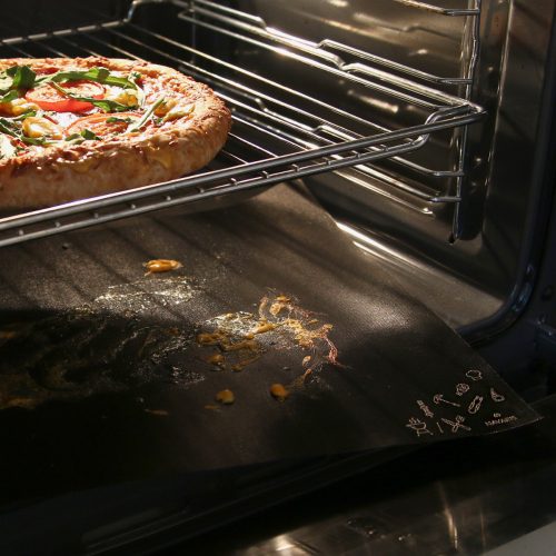 Комплект от 3 незалепващи подложки за скара Navaris, за многократна употреба, 300 градуса по Целзий, 44053.01