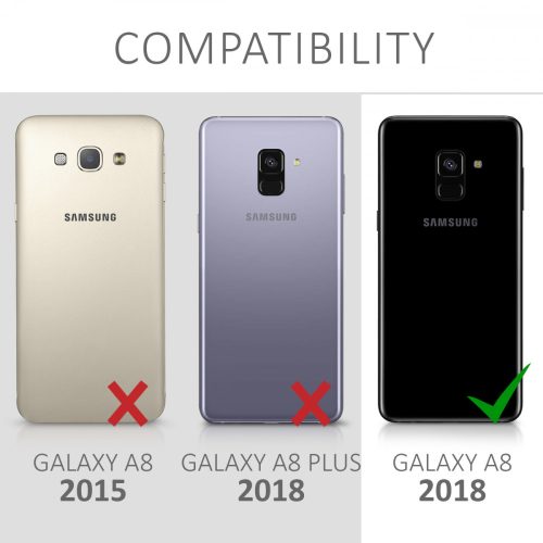 Защитно фолио за Samsung Galaxy A8 (2018), калибър, Предно, Черно, 44457.01