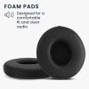 Комплект от 2 възглавнички за слушалки Bose Solo 2 Wireless/Solo 3, Kwmobile, черни, еко кожа, 44516.01