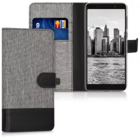   Калъф за Alcatel 3X, текстилен, сив, 44563.22