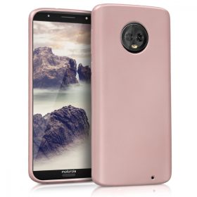   Кейс за Motorola Moto G6 Plus, Силиконов, Розов, 44614.31