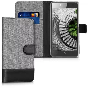   Капак за ZTE Blade L7, Текстилен, Сив, 43442.25