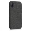 Калъф за Apple iPhone X / iPhone XS, текстилен, черен, 43479.01
