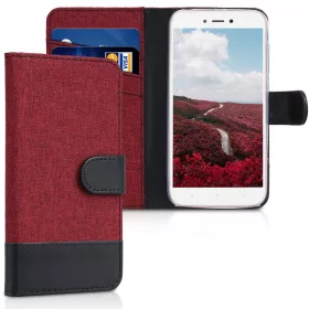   Кейс за Xiaomi Redmi 5A, Текстилен, Червен, 43842.20