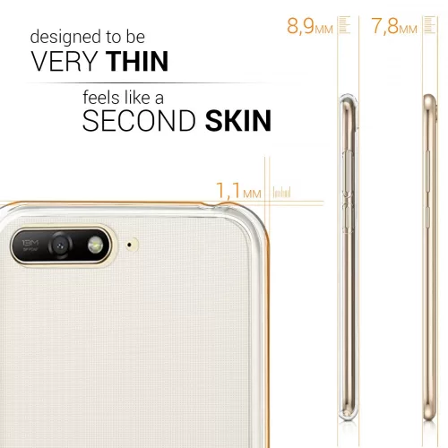 Калъф за Huawei Y6 (2018), Силиконов, Прозрачен, 44876.03