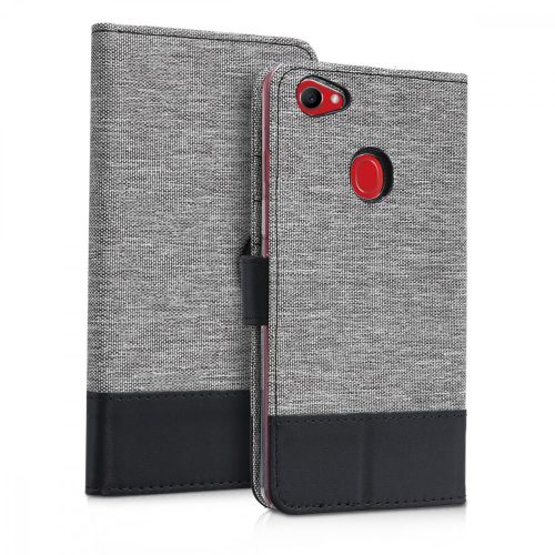 Калъф за OPPO F7, Текстилен, Сив, 44999.01